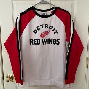 Detroit Red Wings Red and White Sweatshirt